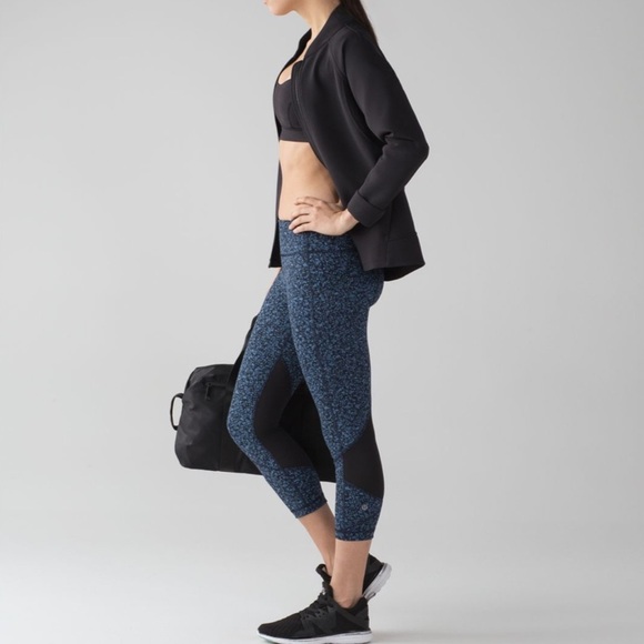 Lululemon Pace Rival Crop Leggings Daisy Dust Illuminight - Picture 1 of 16